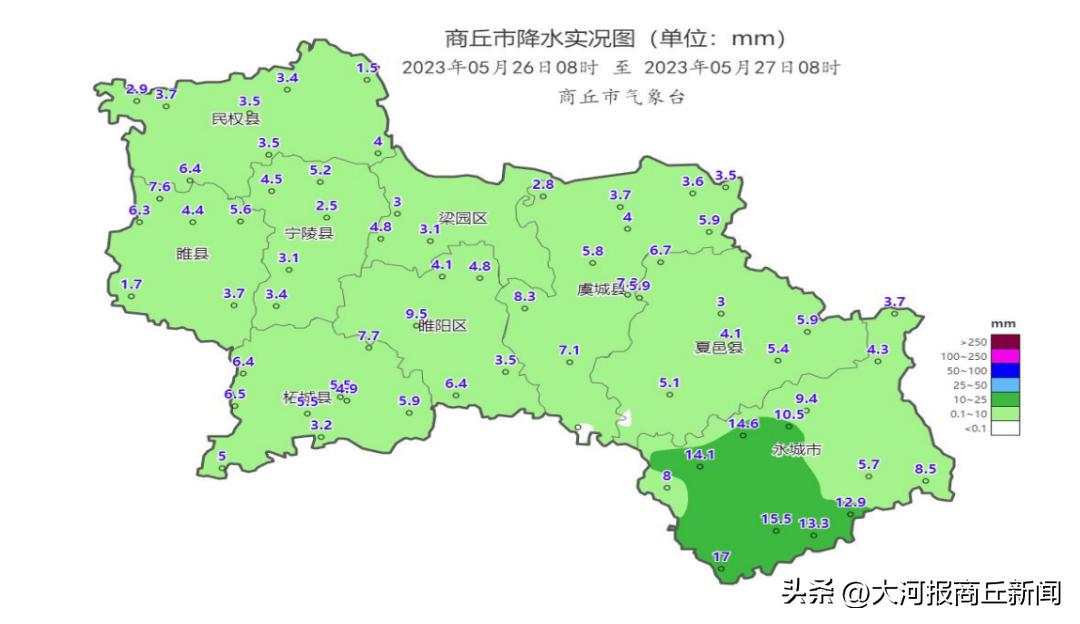 永城最新天气预报通知